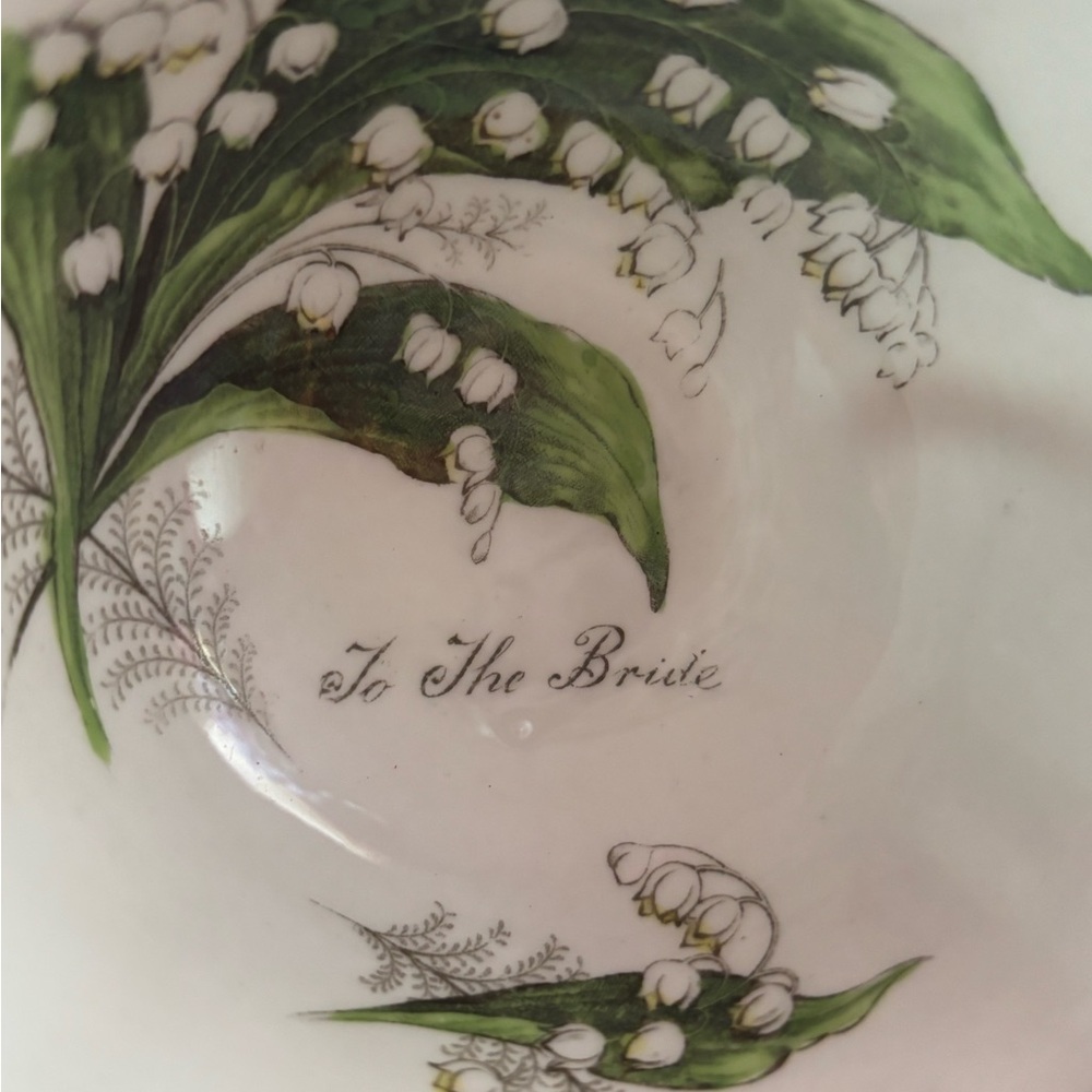 Paragon cup and saucer. To the Bride